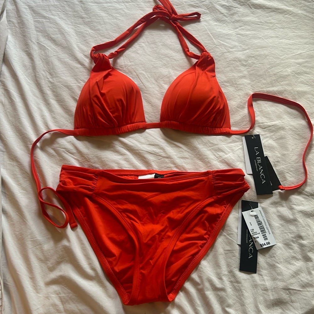 Bright red bikini- new with tags!!